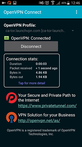 Android Guide connect to VPN