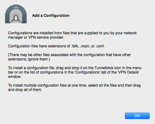 Mac Guide add configuration files notification